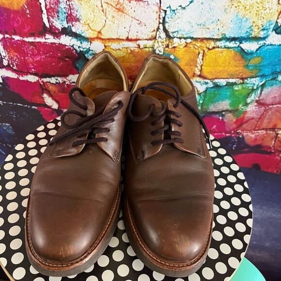 Samuel Hubbard Founder Men's 8.5  Medium Shoes Leather Brown Smooth M2100-041 - Picture 2 of 8